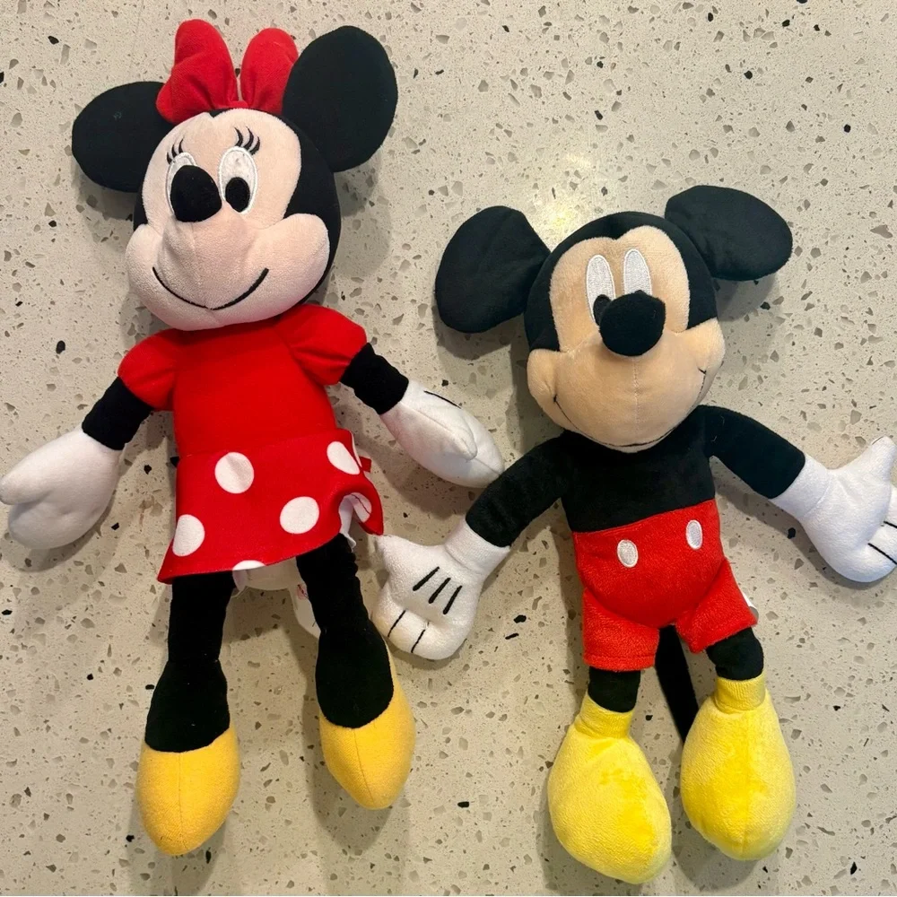 Disney‎ Mickey and Minnie Plush Toys - Red, Black, Yellow